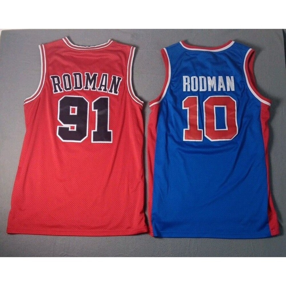 Dennis Rodman Adidas Hardwood Classics Jerseys XL Bulls Pistons Stitched Lot